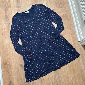 BODEN | Polka Dot Confetti Long Sleeve Swing Tunic Mini Dress